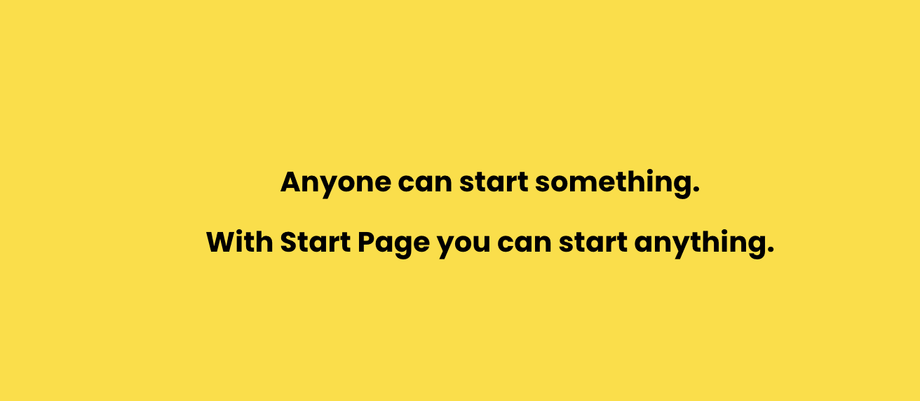 A GIF advertising Buffer's Start Page