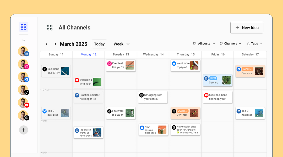 Use a social media content calendar to execute your social media strategy